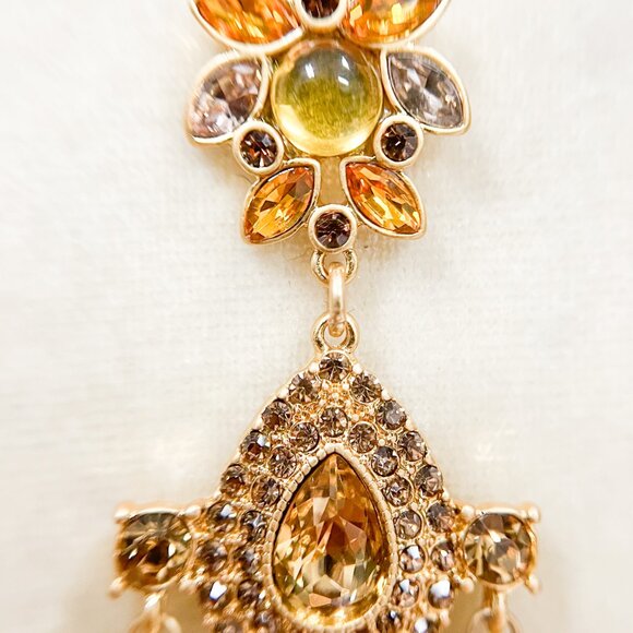 Teardrop Amber Earrings, Amber Drop Earrings, Baltic Gemstone Earrings - Picture 4 of 10